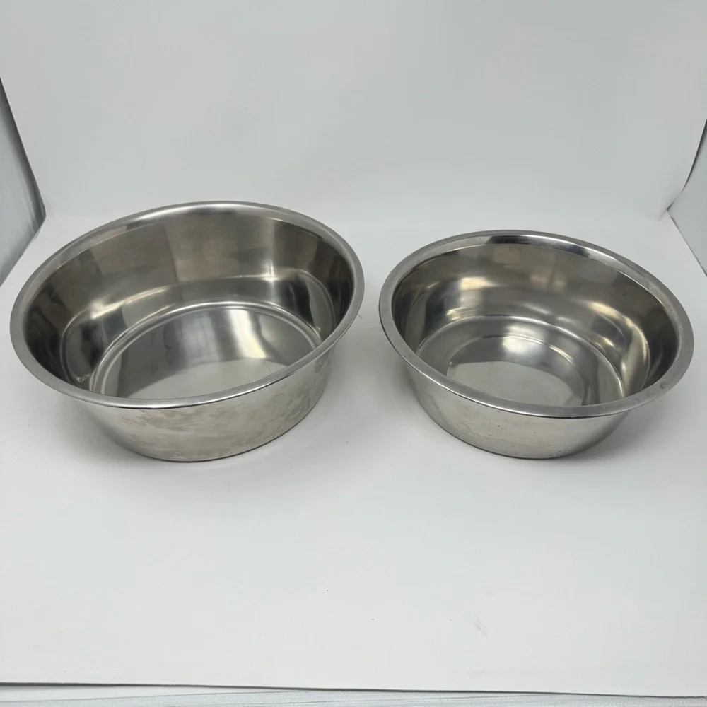 Stainless Steel Dog Food and Water Bowls